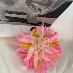 Handcrafted flower large hair clip